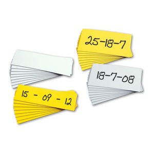 EICHNER Magnetschilder gelb 4,0 x 10,0 cm, 300 St.