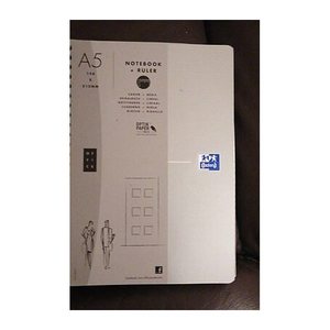 OXFORD Collegeblock Office Essentials Spiralbuch kariert DIN A5 ohne Rand, 1 Block