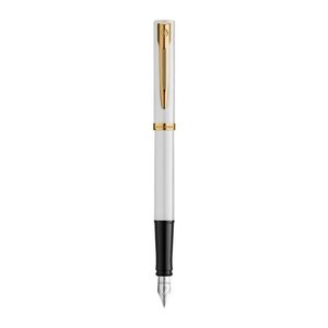 WATERMAN Füllfederhalter IMPRESSION weißer Lack CT F Blau Geschenkbox