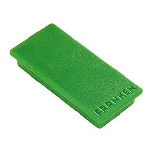 FRANKEN Haftmagnet Magnet grün, Kunststoff 2,3 x 5,0 cm, 10 St.