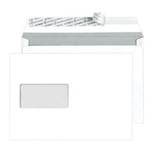 BONG Briefumschläge TopSTAR DIN C5 mit Fenster hochweiß haftklebend 25 St.