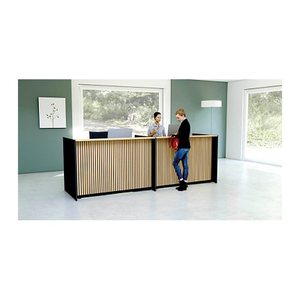 Kerkmann Empfangstheke Marino up & down Für 2 Personen, eiche 328,0 x 98,0 x 112,0 cm