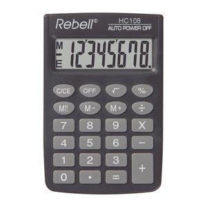 Rebell HC 108 Taschenrechner schwarz