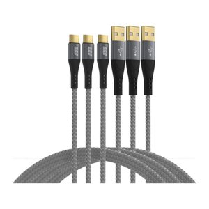 EFB USB-A auf USB-C Kabelset 60W QC 3A 3x2m
