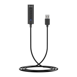 Equip Adapter USB-A-> 4-Pin 3.5mm St/Bu DAC +Button schwarz