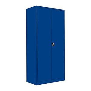 LÜLLMANN Stahlschrank 530353 enzianblau 4 Fachböden 92,5 x 50,0 x 195,0 cm, aufgebaut, 1 St.