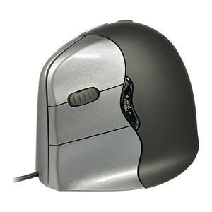 Evoluent Vertical Mouse 4 links Maus ergonomisch kabelgebunden grau, anthrazit