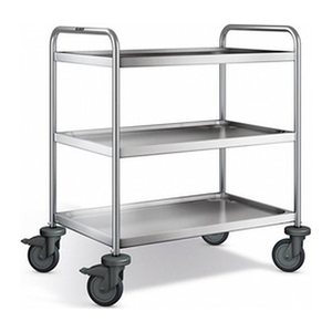 B.PRO Servierwagen SW 8 x 5-3 silber 60,0 x 90,0 x 95,0 cm