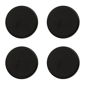 Zeller Magnete schwarz, Metall Ø 2,3 x 0,9 cm, 4 St.