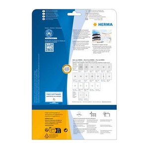 HERMA 10708 Recycling Etiketten weiß 210,0 x 297,0 mm, 20 Blatt