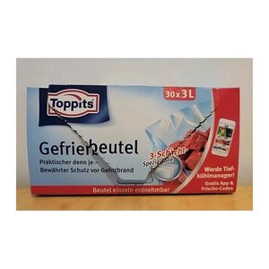 Toppits Gefrierbeutel 3,0 l, 30 St.