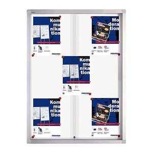 FRANKEN Schaukasten PRO silber 9x DIN A4 73,0 x 4,6 x 99,0 cm, 1 St.