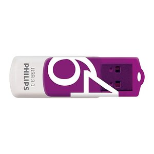 PHILIPS USB-Stick Vivid 3.0 lila, weiß 64 GB, 1 St.
