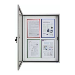 magnetoplan Schaukasten CC alu 9x DIN A4 90,0 x 6,5 x 112,5 cm, 1 St.