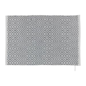 WENKO Badematte Abai hellgrau, weiß 50,0 x 80,0 cm