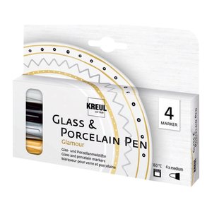 KREUL Glamour Porzellanstifte farbsortiert 2,0 - 4,0 mm, 4 St.