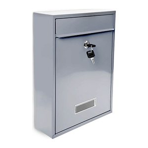 relaxdays Briefkasten Design 10017415_55 silber