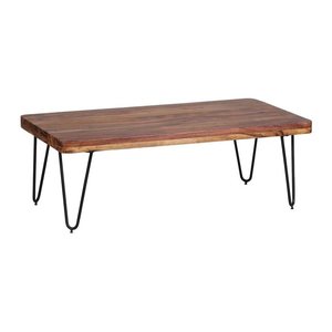 WOHNLING Couchtisch rechteckig Massivholz sheesham 115,0 x 60,0 x 40,0 cm, 1 St.