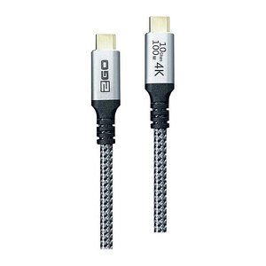 2GO Datenkabel USB-C 3.2 100W PD 120cm grau