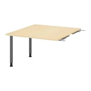 HAMMERBACHER Verbindungsplatte höhenverstellbar KT12C ahorn, grafit rechteckig 120,0 x 130,0 x 72,0 - 74,0 cm