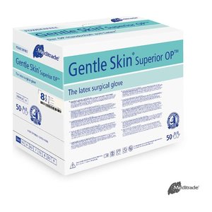 Meditrade® unisex OP-Handschuhe Gentle Skin® Superior OP™ weiß Größe 8,5, 50 Paar