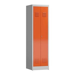 ClassiX Spind feuerrot, lichtgrau X-510404, 1 Schließfach 50,0 x 50,0 x 180,0 cm