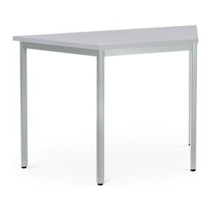 Mehrzwecktisch Trapez – Gestell in Lichtgrau (1200 x 600 x 750 mm)
