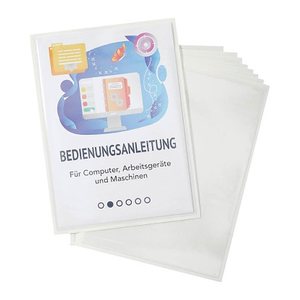 EICHNER Dokumentenhüllen selbstklebend transparent A4, 10 St.