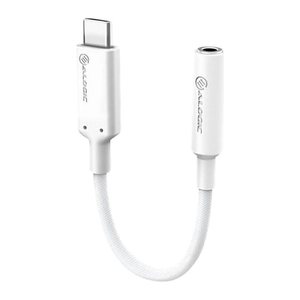 Alogic USB Adapter USB-C -> 3,5mm Audio 0,1m weiß