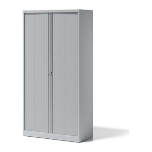 BISLEY Essentials Rollladenschrank lichtgrau 4 Fachböden 100,0 x 47,0 x 197,0 cm