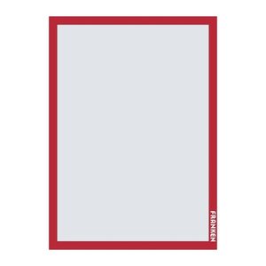 FRANKEN Magnetrahmen selbstklebend PRO rot A3, 2 St.