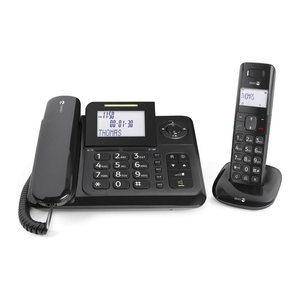 doro Comfort 4005 Schnurgebundenes Telefon-Set mit Anrufbeantworter schwarz