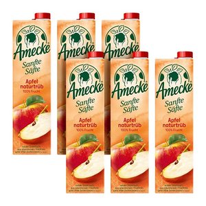 Amecke Sanfte Säfte Apfel naturtrüb Direktsaft 6x 1,0 l