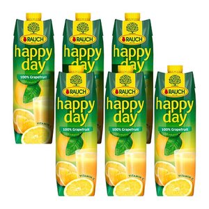 happy day Fruchtsaftkonzentrat Grapefruit 6x 1,0 l
