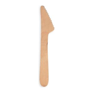 PAPSTAR Einweg-Messer pure, Holz, 100 St.