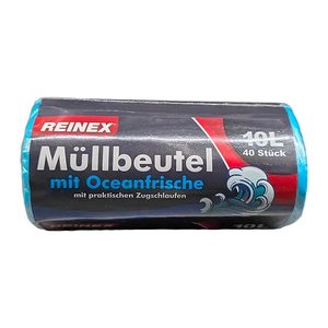 REINEX Müllbeutel Oceanfrische 10,0 l blau 8,0 µm, 40 St.