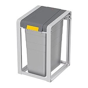 Hailo ProfiLine Öko XL, Basiseinheit Mülleimer 38,0 l signalgrau, 1 St.