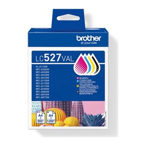 brother LC-527VAL schwarz, cyan, magenta, gelb Druckerpatronen, 4er-Set