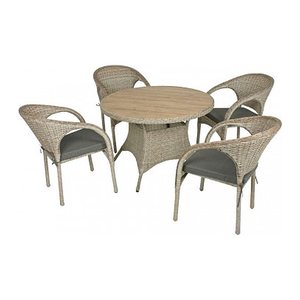 Garden Pleasure Sitzgruppe BASTIA, sand Kunststoff, Metall, 9-teilig