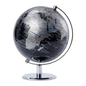 TROIKA Globus LUNAR schwarz, silberfarben
