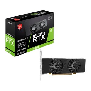 MSI RTX3050 LP E 6G OC 6GB GDDR6 HDMI DVI DP