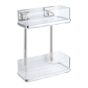 WENKO Quadro Duschregal Edelstahl, rostfrei