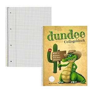 dundee Collegeblöcke kariert DIN A4 Innenrand, 5 Blöcke