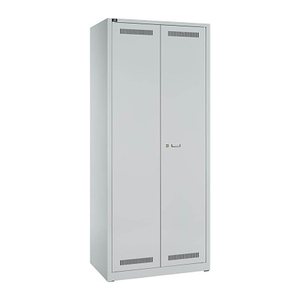 BISLEY LIGHT Putzmittelschrank GL08AZ-245 GL08AZ645 lichtgrau 4 Fachböden 80,0 x 50,0 x 185,0 cm, aufgebaut, 1 St.