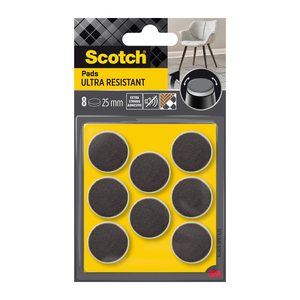 Scotch ULTRA RESISTANT Filzgleiter Kunststoff Ø 2,5 cm, 8 St.