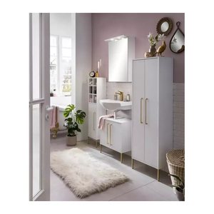 MÖBELPARTNER Spiegelschrank Basic 148443 kreideweiß 50,4 x 23,7 x 72,3 cm