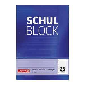 BRUNNEN Briefblock DIN A4 liniert Lineatur 25, 1 St.