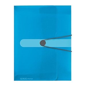 herlitz Heftbox easy orga 4,0 cm transparent blau, 1 St.
