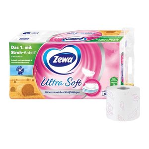 Zewa Toilettenpapier Ultra Soft 4-lagig, 16 Rollen