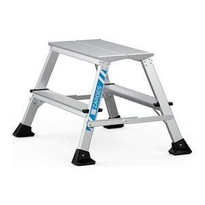 ZARGES Klapptritt XLstep P breit silber 2x 2 Stufen, H: 49,0 cm